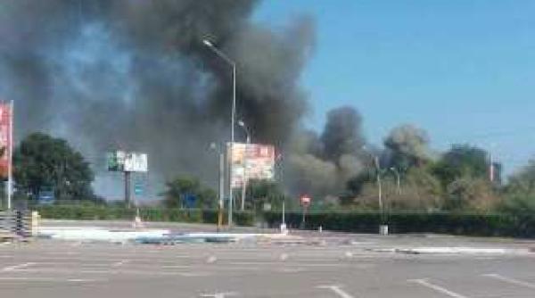 constan a agigea incendiu la un depozit de artificii foto