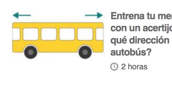 antreneaza i mintea in ce direc ie se deplaseaza autobuzul