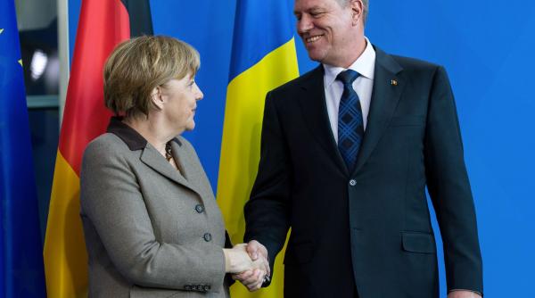 klaus iohannis mesaj pentru angela merkel
