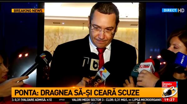 ponta dragnea sa i ceara scuze