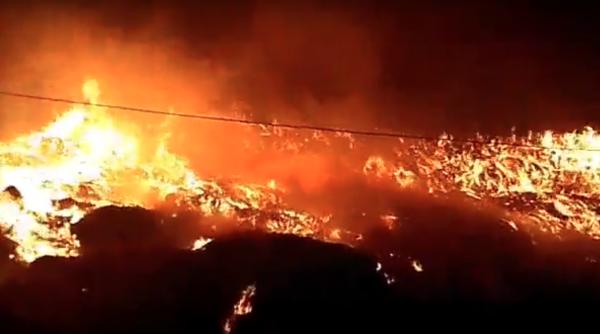 groapa de gunoi a clujului a fost foc