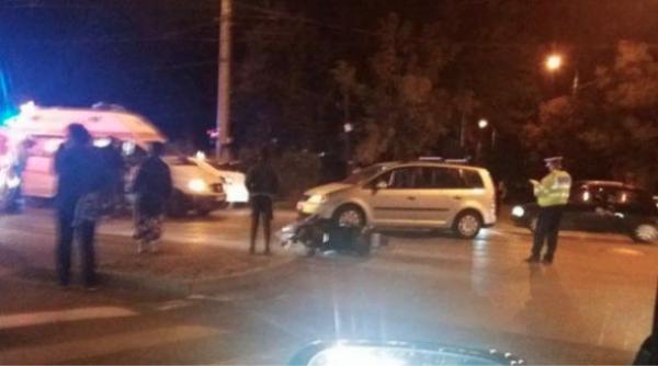 poli ist aflat in timpul serviciului grav ranit o ma ina a intrat in el