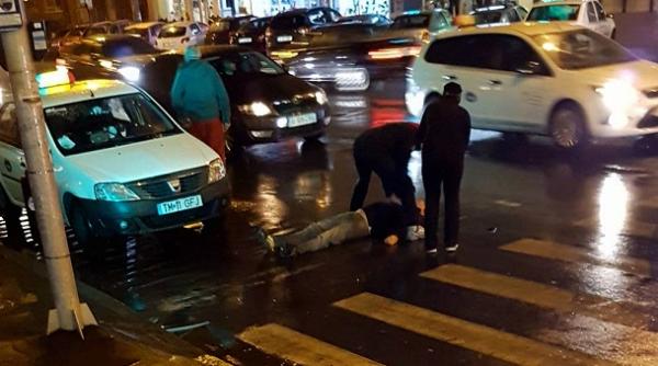 pieton batut i amenin at cu pistolul dupa ce a fost lovit pe zebra