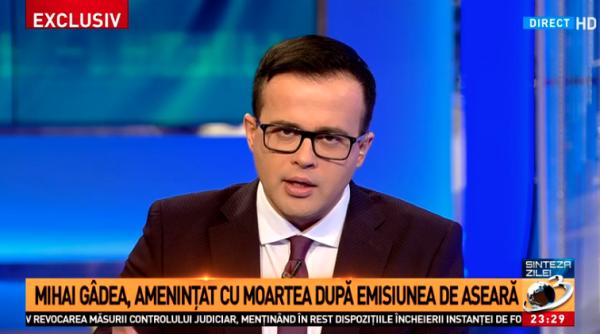 cine l a amenin at cu moartea pe mihai gadea