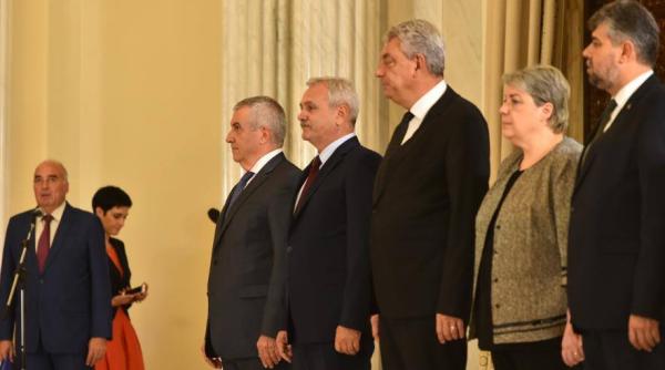 dragnea si tariceanu  prezenti la reuniunea pensionarilor psd