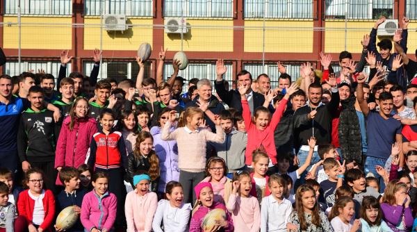 stejarii i au antrenat pe tinerii rugby ti din sectorul 1 pentru marea performan a