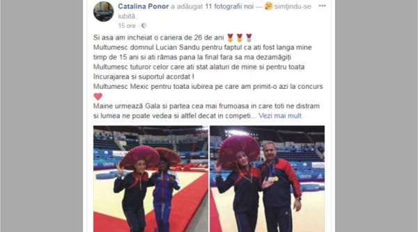 oficial catalina ponor nu mai concureaza