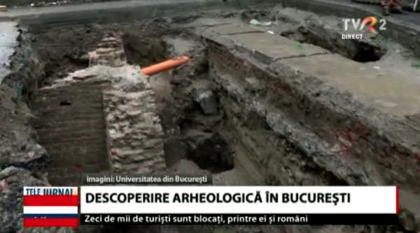 universitatea bucure ti descoperire arheologica in curtea institu iei