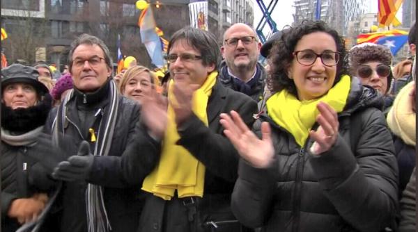 miting in bruxelles pentru independen a cataloniei 45 000 de manifestan i alaturi de puigdemont