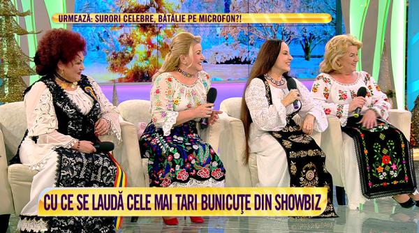maria dragomiroiu maria carneci si elena merisoreanu alaturi de nepoatele lor in platoul acces direct