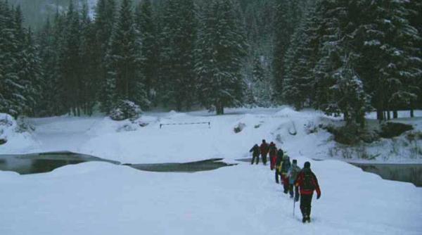 viscol in bucegi turisti blocati pe traseu