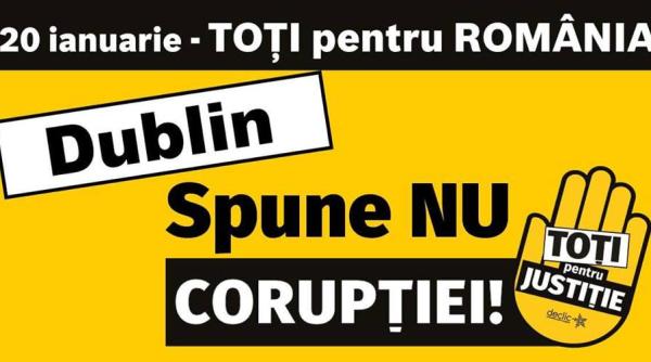 protest dublin to i pentru justi ie to i pentru romania