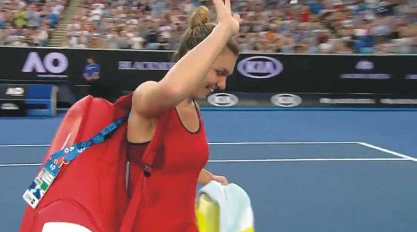australian open halep accidentari simona acuzata ca se preface