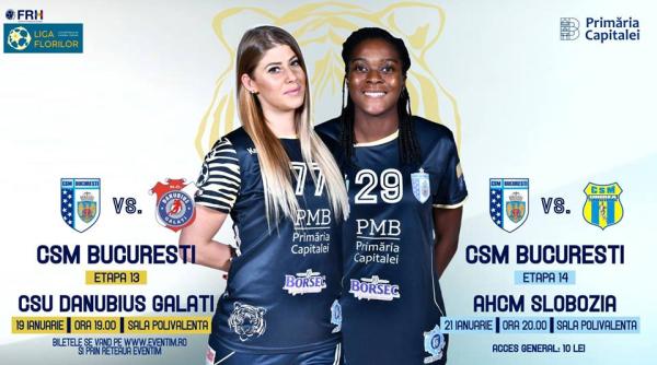 handbal feminin csm bucure ti in liga florilor vineri i duminica