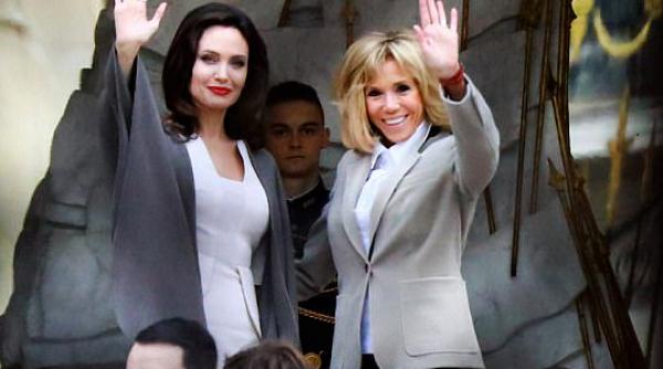 angelina jolie primita de brigitte macron la palatul elysee