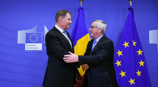 klaus iohannis jean claude juncker conferin a de presa comuna de la bruxelles