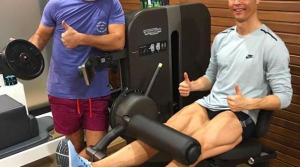 cristiano ronaldo zi de na tere in sala de fitness