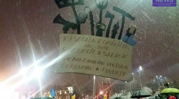 protest 11 februarie startul a fost dat in sibiu zeci de persoane in strada