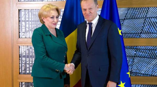 viorica dancila donald tusk bruxelles preluarea presedintiei consiliului ue