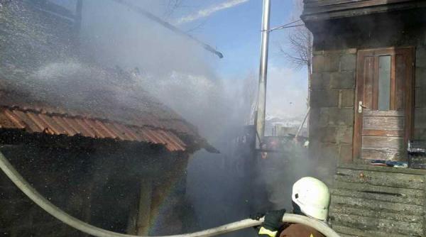 incendiu la o vila din busteni