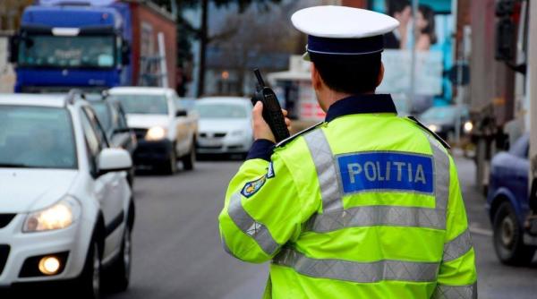 poli ist lovit cu ma ina in bucure ti in timpul unui control