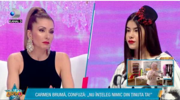 bravo ai stil carmen bruma a facut o praf pe denisa