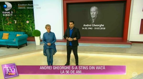 teo despre andrei gheorghe o sa spun adevaruri pe care nu a fi vrut sa le fi spus