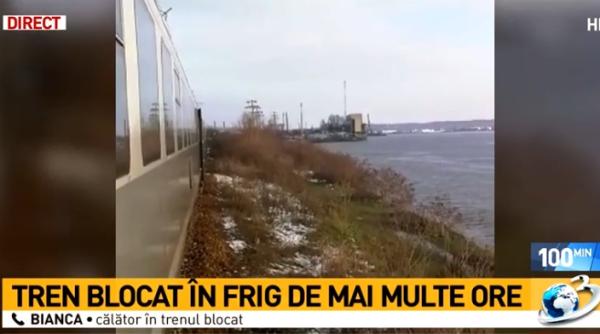 tren blocat oamenii sunt dispera i