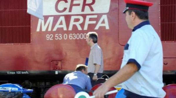 protest la ministerul transporturilor jos mana de pe cfr marfa