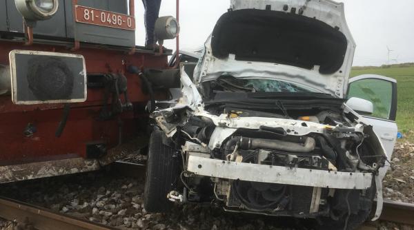 accident constan a ma ina spulberata de tren foto