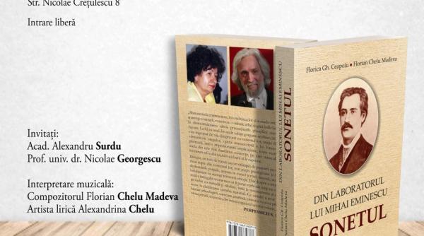 din laboratorul lui mihai eminescu sonetul lansare de carte