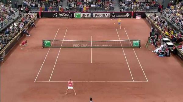 romania elvetia irina begu spectacol rezultat prima zi fed cup