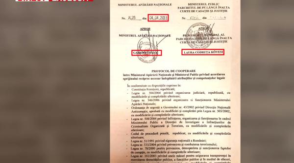 protocol secret intre mai i ministerul public semnatari kovesi i oprea