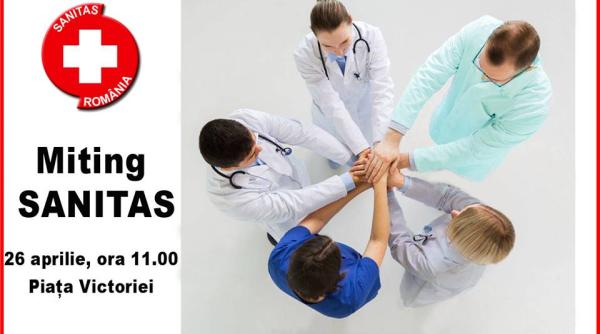 miting sanitas piata victoriei blocata de politie joi