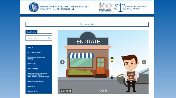 site ul prevenirii lansat de guvern