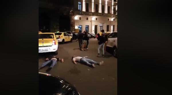 bataie in centrul bucure tiului video ocant