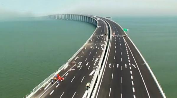 china a inaugura cel mai lung pod maritim din lume video