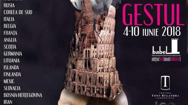 babel 2018 targovistea va fi capitala gesturilor
