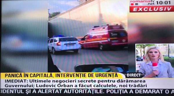 un barbat s a aruncat de pe un pasaj in bucure ti transportat de urgen a la spital