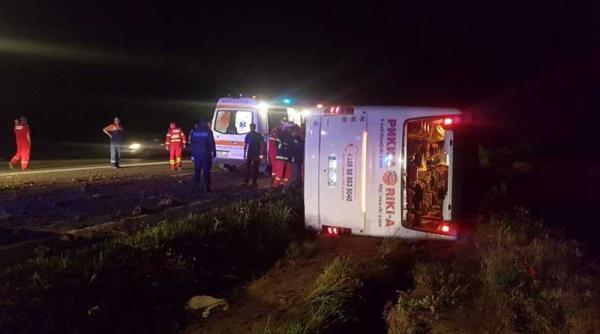 autocar cu copii rasturnat plan rosu de interventie