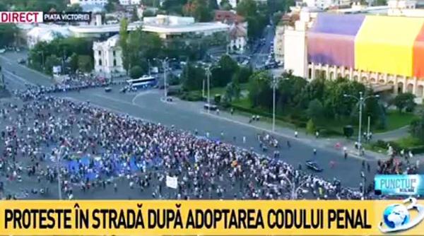 protest in piata victoriei circulatia restrictionata in zona