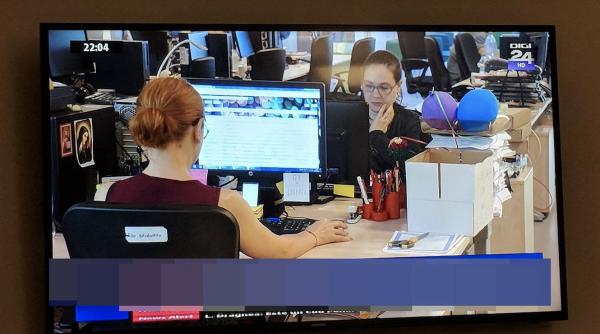 gafa la digi 24 ce a aparut pe burtiera