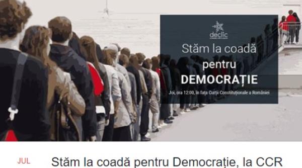 stam la coada pentru democra ie la ccr mi care din online pentru joi
