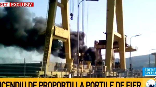 por ile de fier incendiu interven ie de urgen a