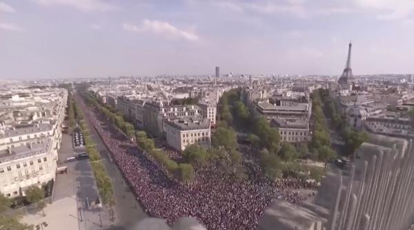 cm 2018 primirea na ionalei franceze imagini spectaculoase din fran a