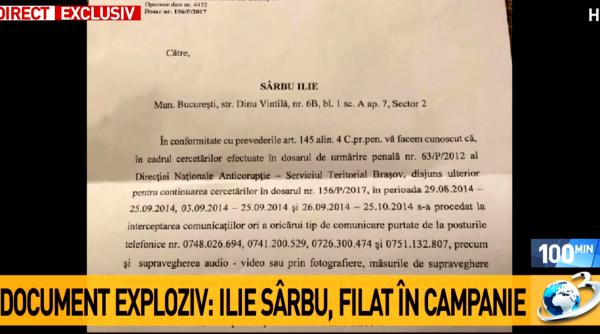 ilie sarbu filat in campanie document exploziv
