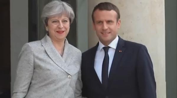 emmanuel macron se va intalni vineri cu theresa may in sudul frantei