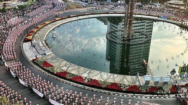 record mondial la dans zeci de mii de oameni au dansat in acela i timp