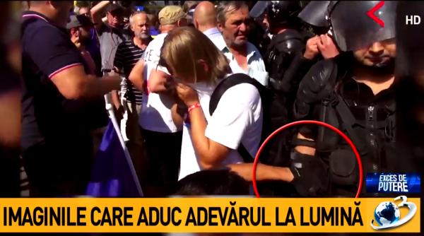 protestatar in scaun cu rotile la un pas de a fura arma unui jandarm
