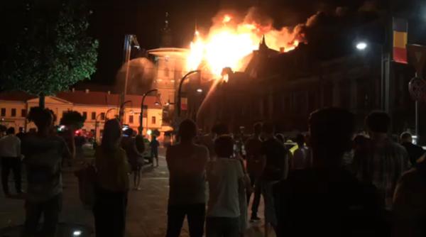 episcopie oradea incendiu au aparut primele imagini live video